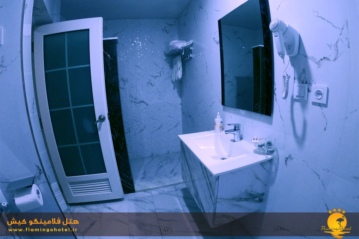 سرویس بهداشتی امکانات اتاق هتل فلامینگو کیش